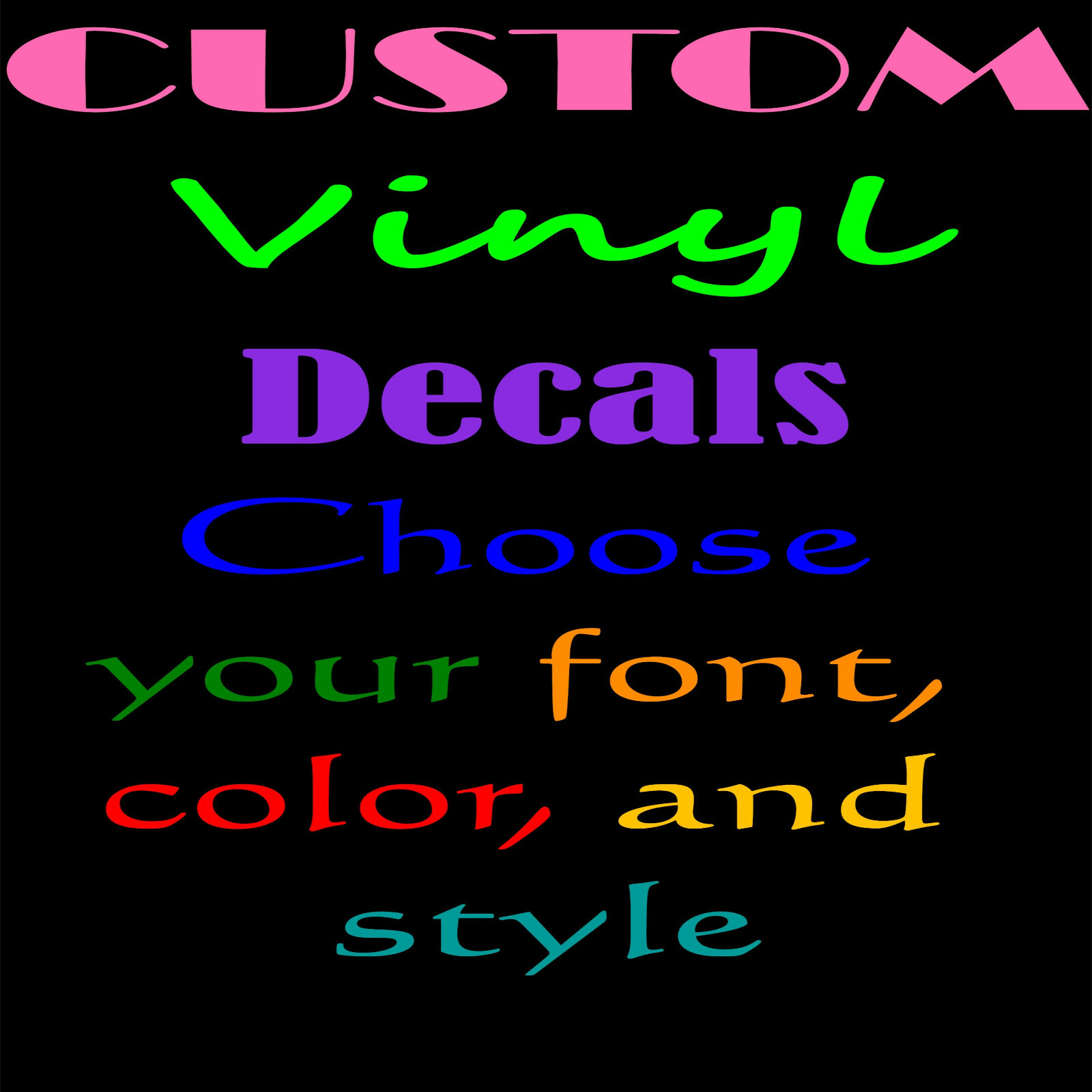 Custom Vinyl Decal for Car Windows-Laptops-Cups