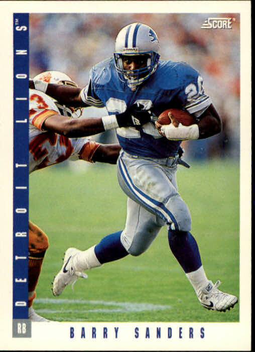 1993 Score Football "Main Set" Cards #1 to #220 Rookies and Veterans