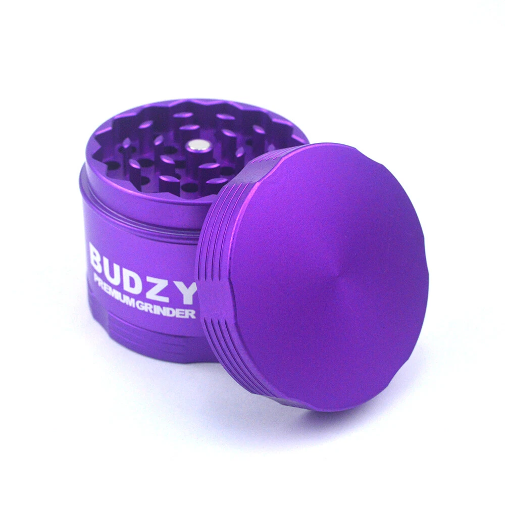 BUDZY VENUS Premium Quality Metal Herb Spice Grinder Magnetic Shark Tooth Purple