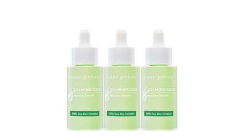 Cute Press Calming Cica Booster Serum Reduce Acne Redness 30ml x 3