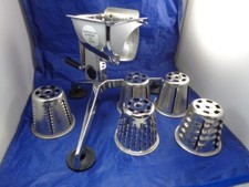 Salad Shredder Slicer Cuisine-O-Matic Carico Food Processor 5 Cones USA MADE VTG