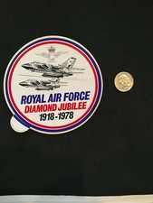 Vintage Royal Air Force Diamond Jubilee 1918-1978 Sticker