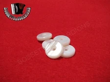 Accordion Hole Buttons White Pearl 15 mm