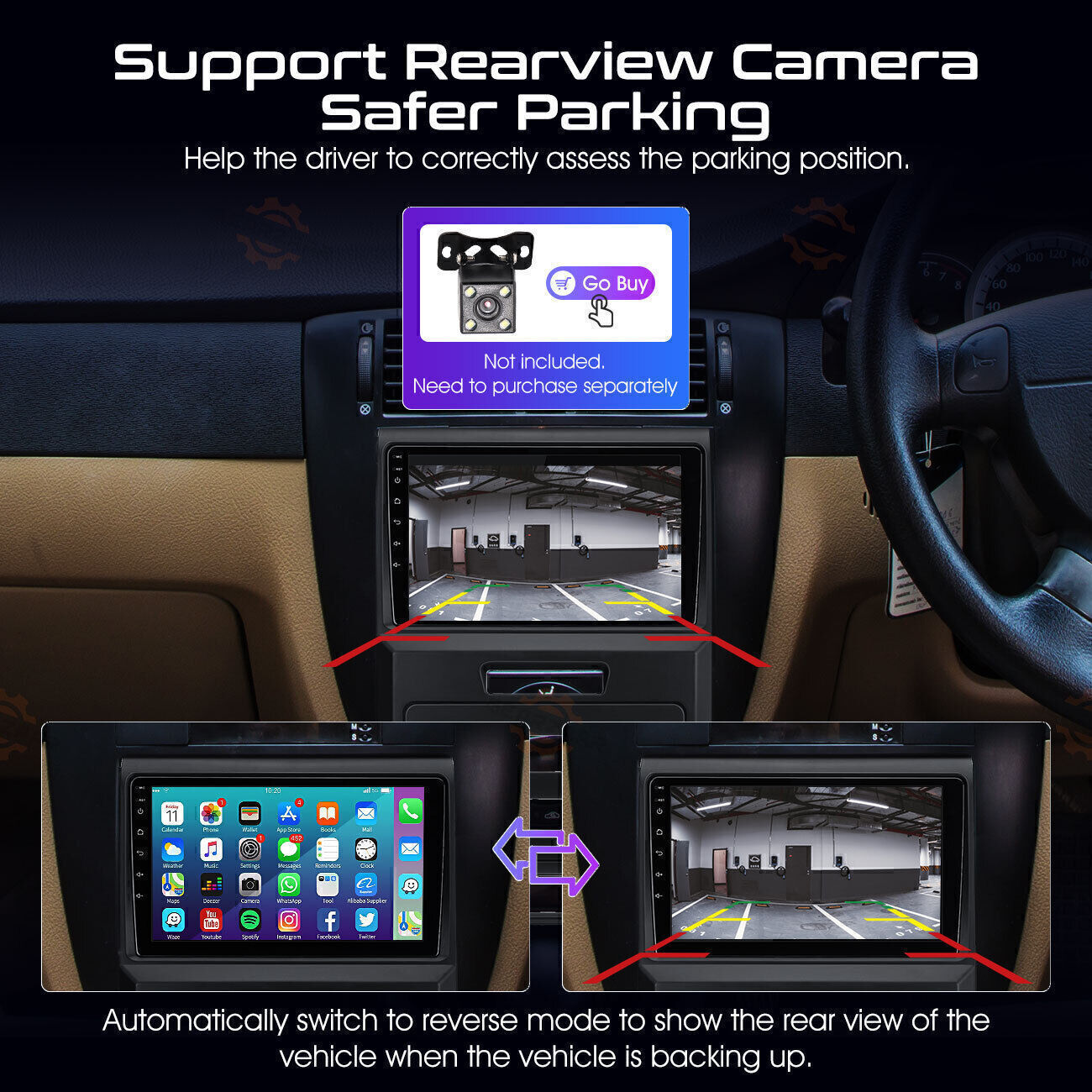 For Ford F150 2009-2012 Apple Carplay Android 13 Car Stereo Radio WiFi GPS /Kit