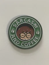Daria “Sarcasm and Coffee” Enamel Lapel Pin - FREE SHIPPING