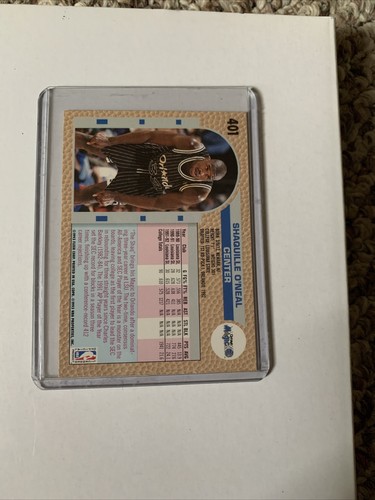 1992 - 1993 Fleer Shaquille O'Neal Orlando Magic #401 Basketball Card - Picture 2 of 3