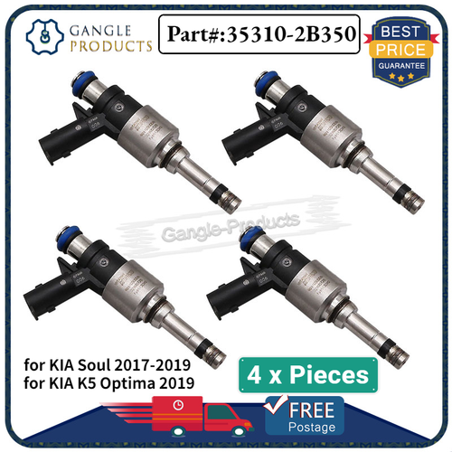 4PCs 353102B350 Fuel Injector for 1.6L KIA Soul 20172019 KIA K5