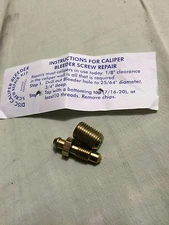  Brake Caliper Bleeder Repair Kit USA SCREW HOLE  