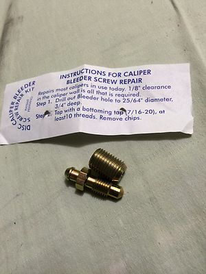 Brake Caliper Bleeder Repair Kit USA SCREW HOLE eBay Australia