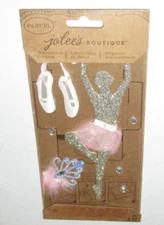 Jolee's Boutique Glitter Ballerina 8 PC Dimensional Stickers 50-50332