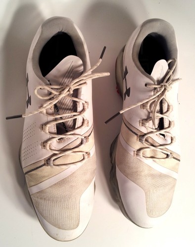 Under Armour Men's Golf Shoes White Size 9.5 Medium Pre-owned - Picture 12 of 14