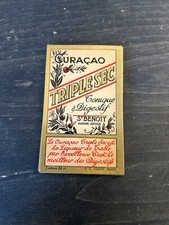 Vintage Curacao Triplesec Conique label