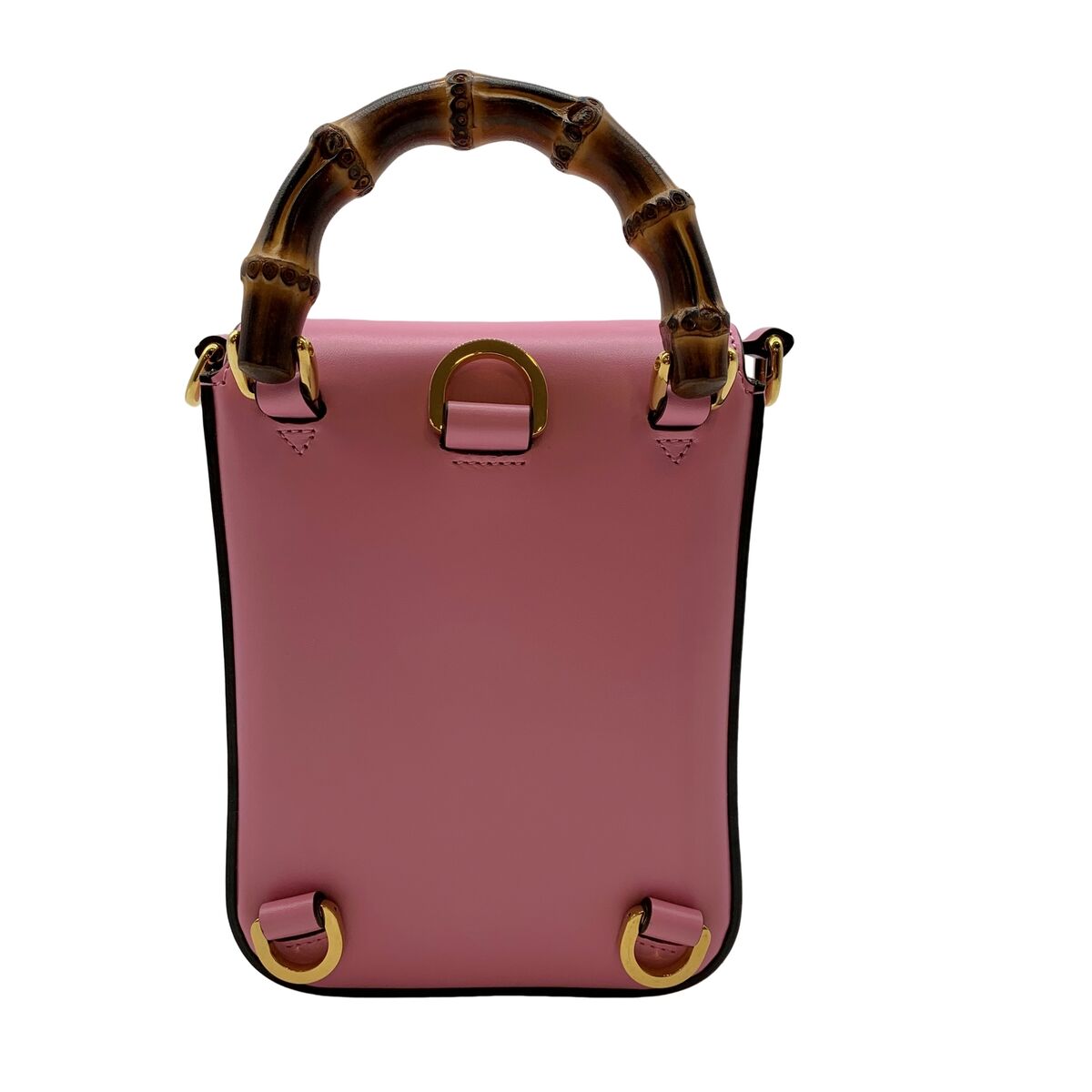 Authentic GUCCI Mini Bamboo 2WAY Hand Bag Shoulder Bag Pink Authentic GUCCI Mini Bamboo 2WAY Hand Bag Shoulder Bag Pink