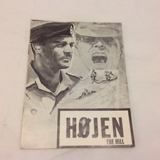 The Hill Sean Connery Harry Andrews Ian Bannen Vintage 1965 Danish Movie Program