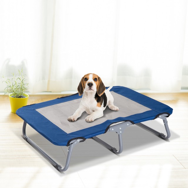 Elevated Pet Bed Dog Puppy Folding Metal Frame Oxford PawHut Portable Mesh Beds for sale online