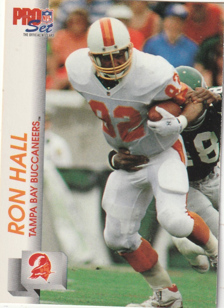 FREE SHIPPING-MINT-1992 Pro Set Ron Hall #667 PLUS BUCS BONUS CARDS
