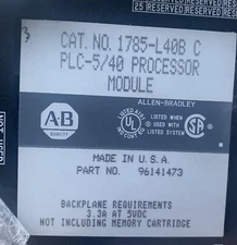 1785-L40B | Allen Bradley | PLC-5/40 Processor Module 48K Word, C