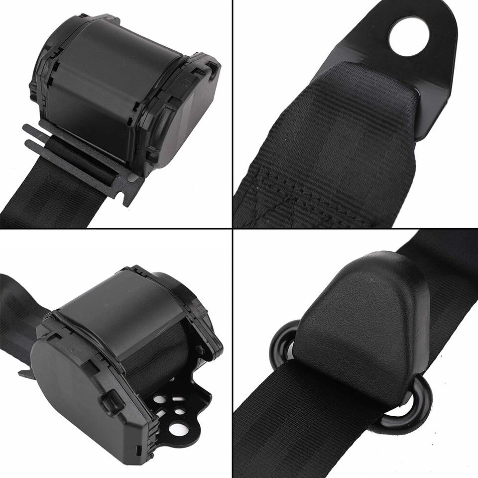 2X 3 Point Retractable Seat Belts for Jeep CJ YJ Wrangler 1982 1983 1984-1995 Foto 4 de 4