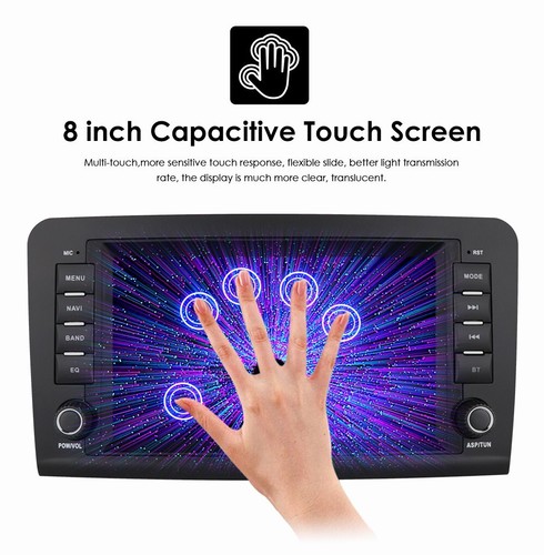 8" Android 12 Carplay Car Stereo Radio For 2005-2012 Mercedes Benz ML Class W164 - Picture 5 of 6