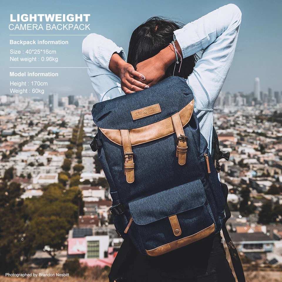 K&F Concept 20L Camera Bag Canon Nikon Sony DSLR Backpack Shoulder Lens Pouch - Image 3 of 4