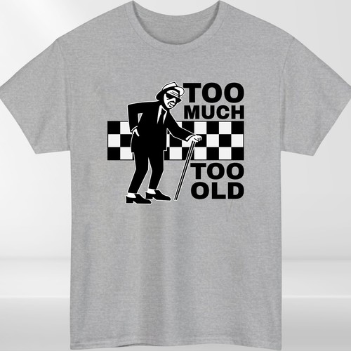 Too Much Too Old T-Shirt Ska 2 Tone Records Music Retro Top Tee - Picture 12 of 19