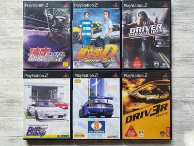 SONY PS2 Wangan & Initial D & Drift Champ & auto modellista & Parallel & Driv3r