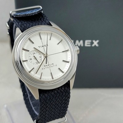 TIMEX MARLIN JET AUTOMATIC TW2V72300 24-HOUR HESALITE CRYSTAL 38MM MEN'S WATCH 