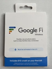 Google Fi Wireless SIM Card Kit Phone Plan GSM New