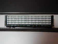 Solid Wood Wrapped Lumber Load for HO Scale 50 Foot CC&F Bulkhead Flat Car