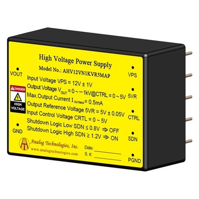 AHV12VN1KVR5MAP DIP Package HV Power Supply 12V Input -1KV 0.5mA Output