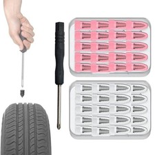 2Sizes Tire Repair Rubber Nails Kit Screw Tire Repair Box & Screwdr✨UK & D2R6