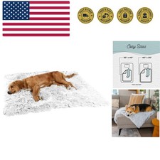 Calming Shag Dog Blanket   Ultra Soft Faux Fur Pet Throw, Anxiety-Relief, Lig...