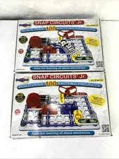 LOT 2x Elenco Snap Circuits Jr SC-100 Electronics Kit Science 8+ STEM *OPEN BOX!
