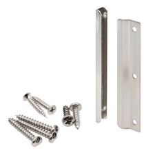 -Line U 95125 Latch Shield Guard in-Swing 6 inch Height with Fasteners Satin ...