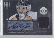 2013-14 Totally Certified Jerseys Marek Mazanec #227 Rookie Auto RC 4kz