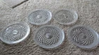 Anchor Hocking Sparkling Wexford 9 1/2" Clear Glass Scalloped Edge Dinner Plates
