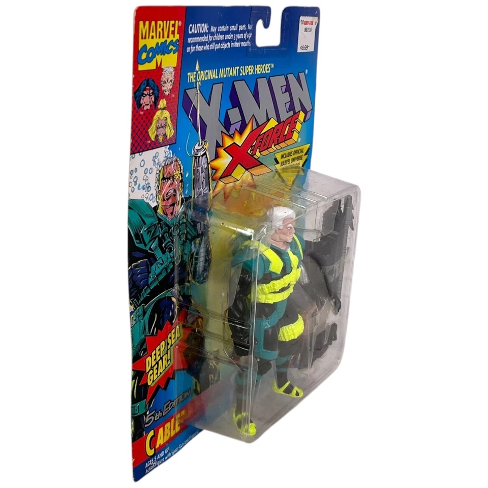 Figura de acción X-Men X-Force Cable quinta edición 1994 ToyBiz Marvel Comics sellada Foto 3 de 4
