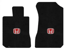 Lloyd Ultimat Front Carpet Mats for '98-02 Honda Passport w/Red on Black Honda H