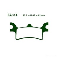 Bremsbelag BremsbeläGe EBC FA314R Hinten FüR Polaris Sportsman 800 6WD 2009-2015