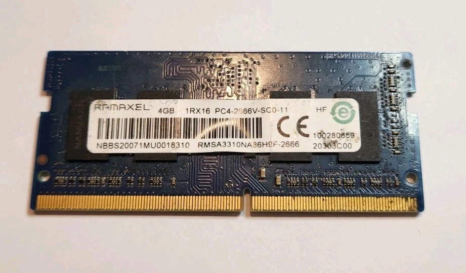 DDR4 SDRAM Ramaxel 4 GB Capacity per Module Memory (RAM) for sale