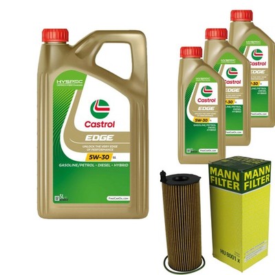 INSPEKTIONSKIT FILTER CASTROL 8L ÖL 5W30 für Audi A6 Allroad 4FH C6 3.0 TDI