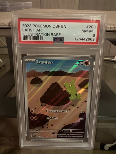 Larvitar graded PSA 8 for sale on eBay