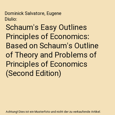 Schaum's Easy Outlines Principles of Economics: Based on Schaum's Outline of The
