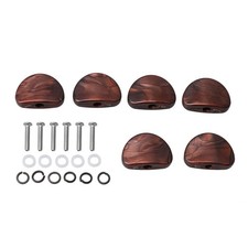 Red Pearl Universal Guitar Tuner Machine Head Semicircle Buttons Tuning Key P...
