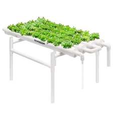 VIVOSUN Hydroponic Grow Kit, 1 Layer 36 Plant Sites 4 Food-Grade PVC-U Pipes ...