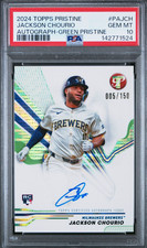 2024 Topps Pristine Green Jackson Chourio #PAJCH RC Auto /150 PSA 10