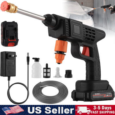 #ad #ad Cordless Electric Portable High Pressure Water Spray Gun Car Washer Cleaner Tool $28.19