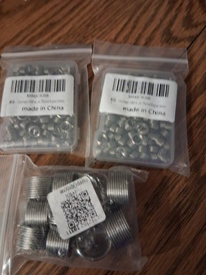 lot of 210 pcs thread repair helicoils two sizes!! 4mm and m18 1.5 1d