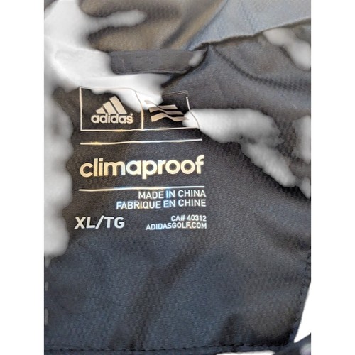 Adidas ClimaProof Jacket Mens XL Full Zip Gray Black Red Lightweight Coat - Picture 5 of 13