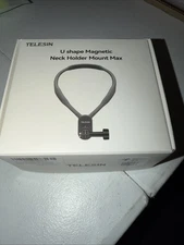 New - TELESIN U Shape Magnetic Neck Holder Mount Max - Model TE-HNB-002